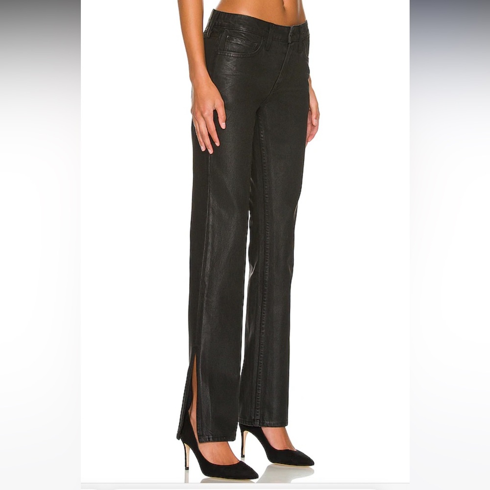 NEW GRLFRND Denim Hailey Slim Boot with Slit in Manhattan